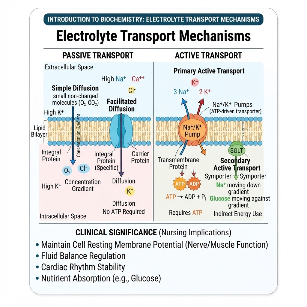 Electrolyte Transport Mechanisms