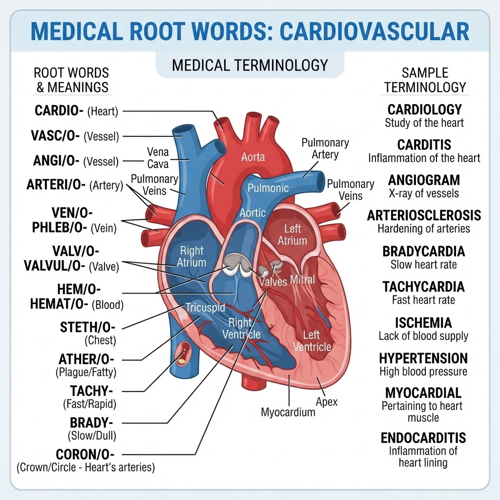 Medical Root Words: Cardiovascular