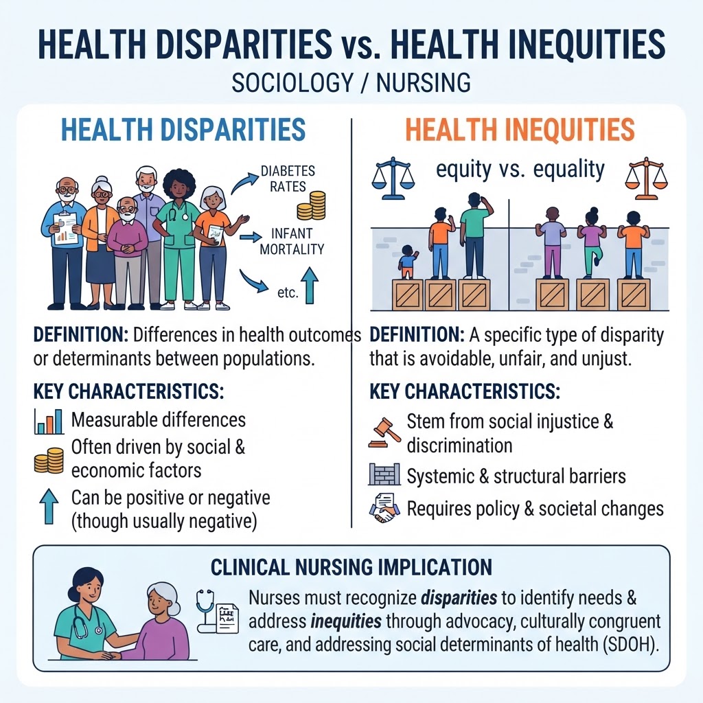 Health Disparities vs. Health Inequities