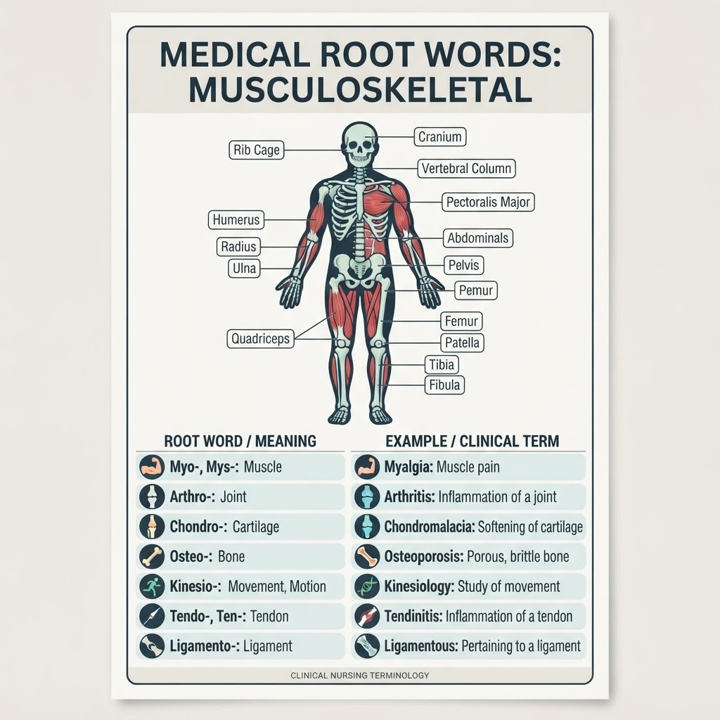 Medical Root Words: Musculoskeletal