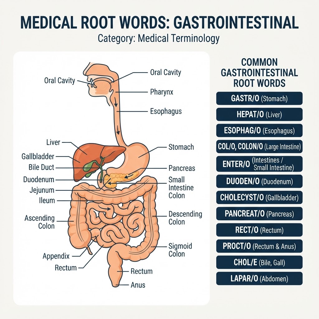 Medical Root Words: Gastrointestinal