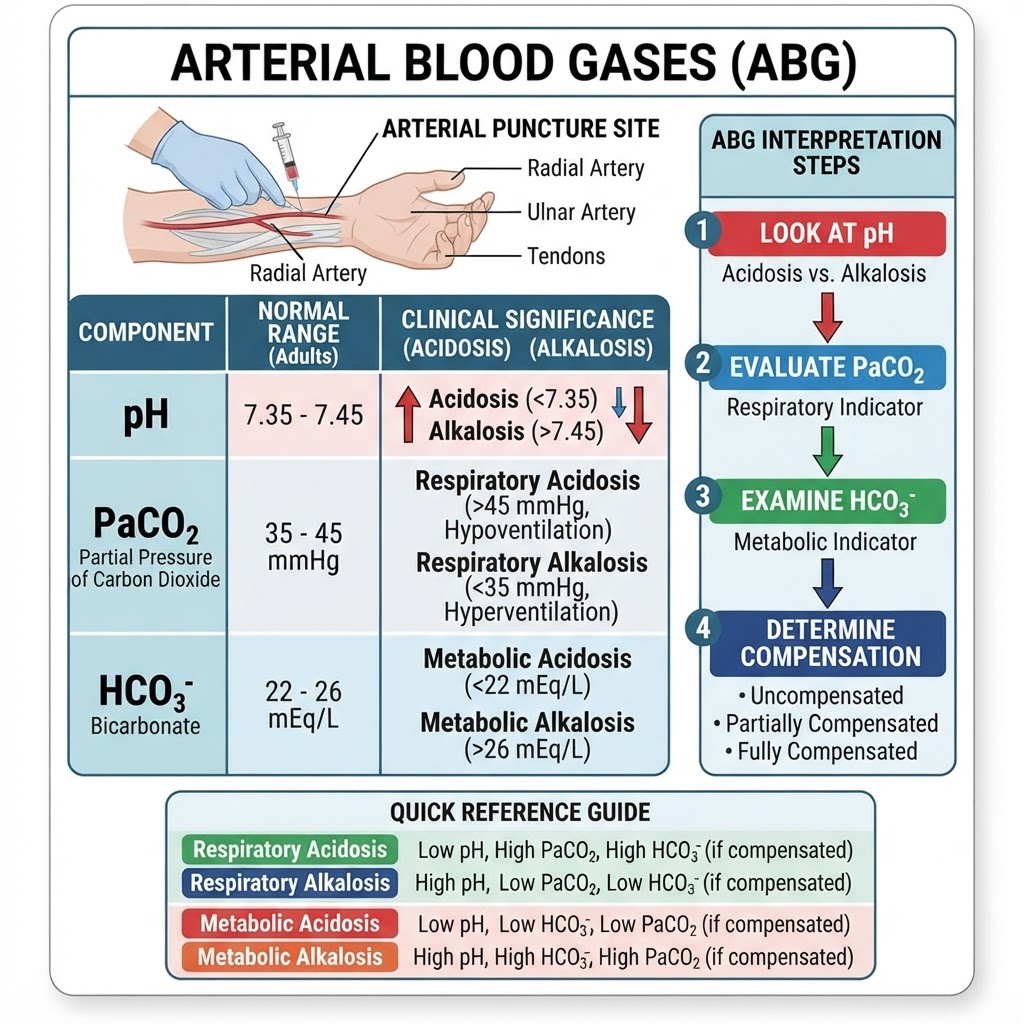 Arterial Blood Gases (ABG)
