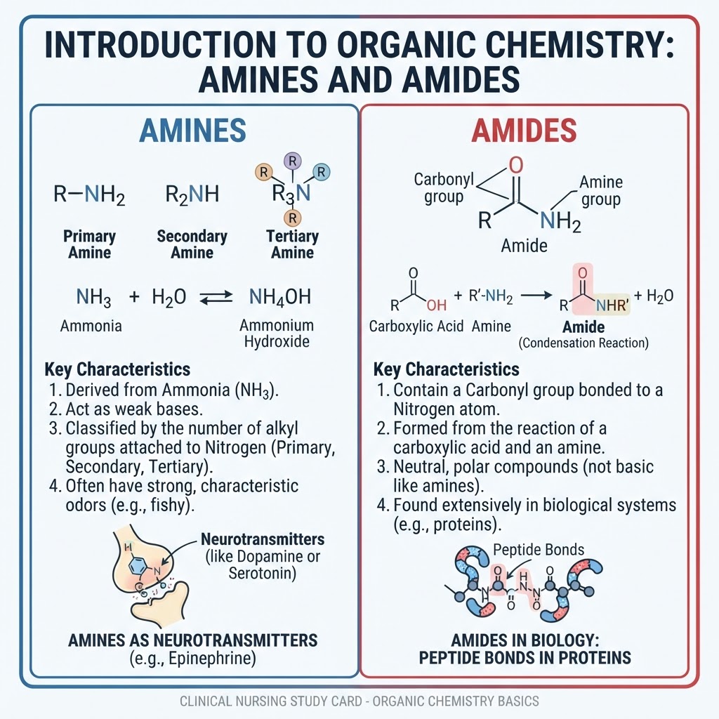 Amines and Amides