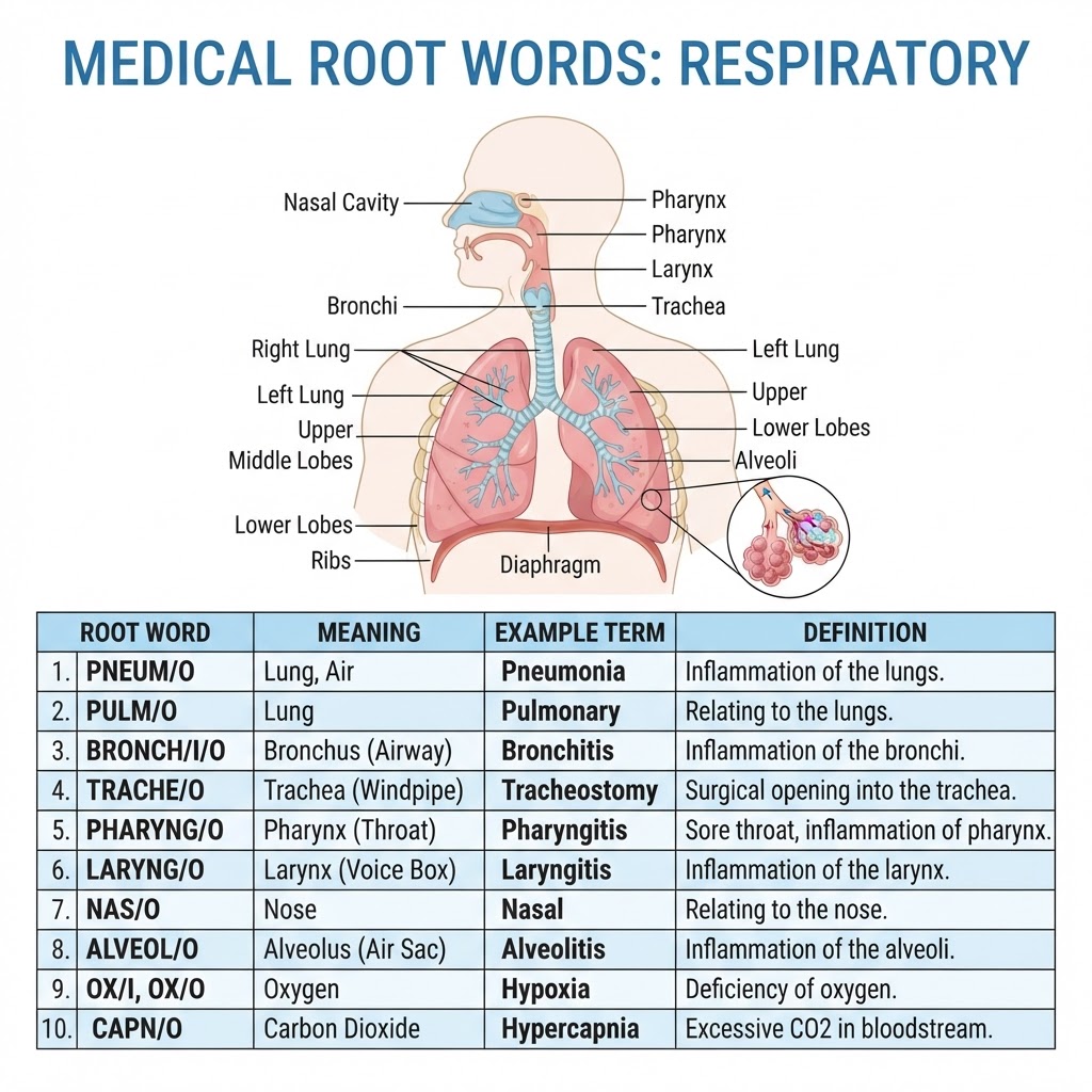 Medical Root Words: Respiratory