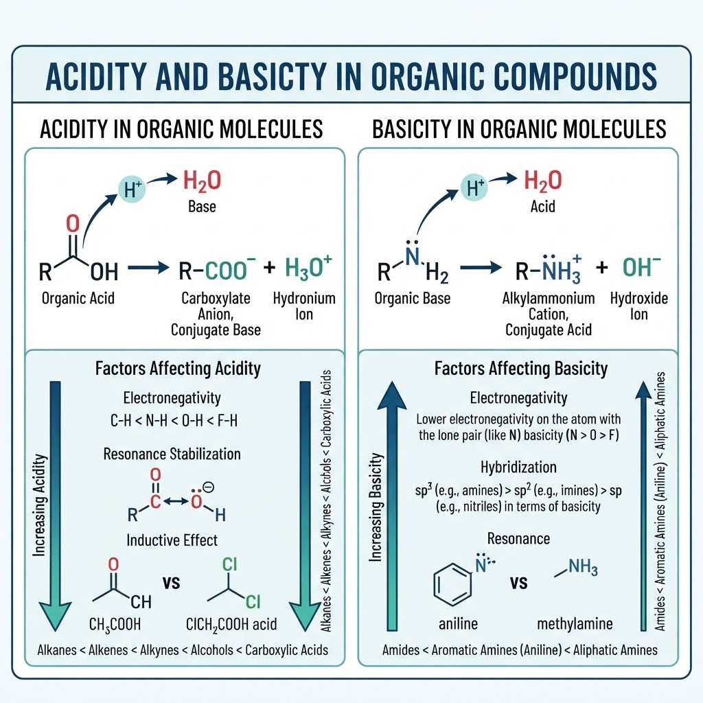 Acidity and Basicity in Organic Compounds