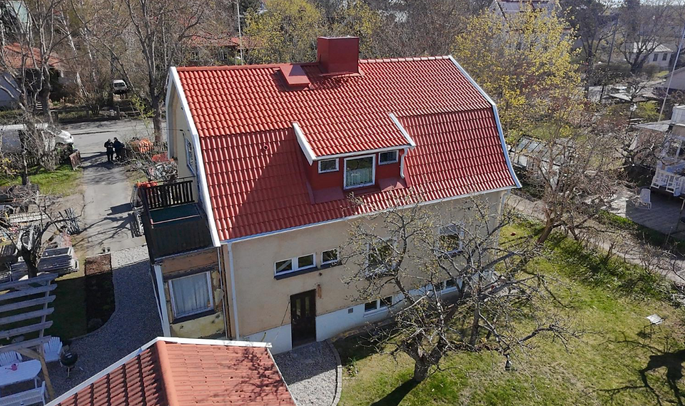 Villatak med takkupa