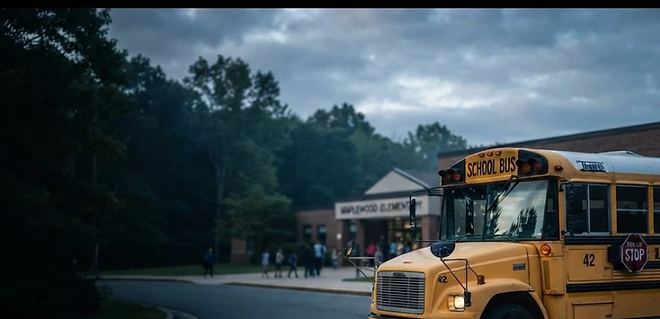 School bus ready for students