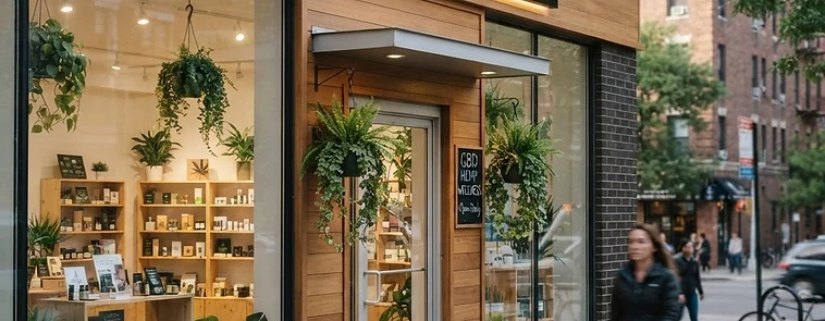Prime Cultivar Flow dispensary storefront with logo sign