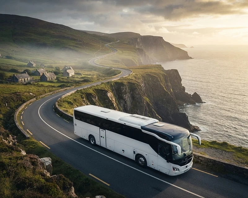 Donegal coach on the Atlantic Drive