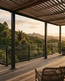 Cedar Pergola & Deck