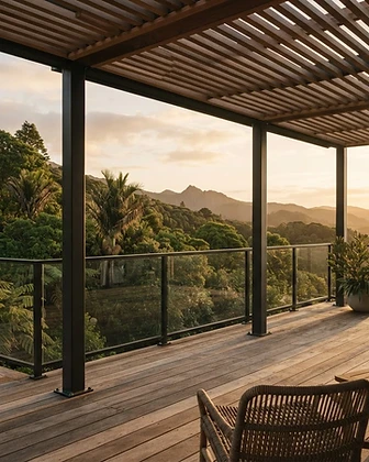 Cedar Pergola & Deck