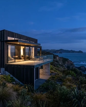 Blue Hour Coastal Home