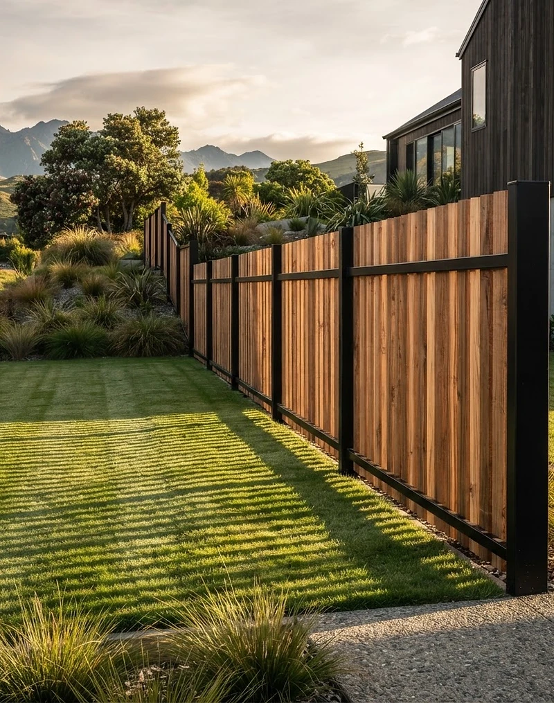 Timber fence installation in Auckland by DBR Construction fencing contractors