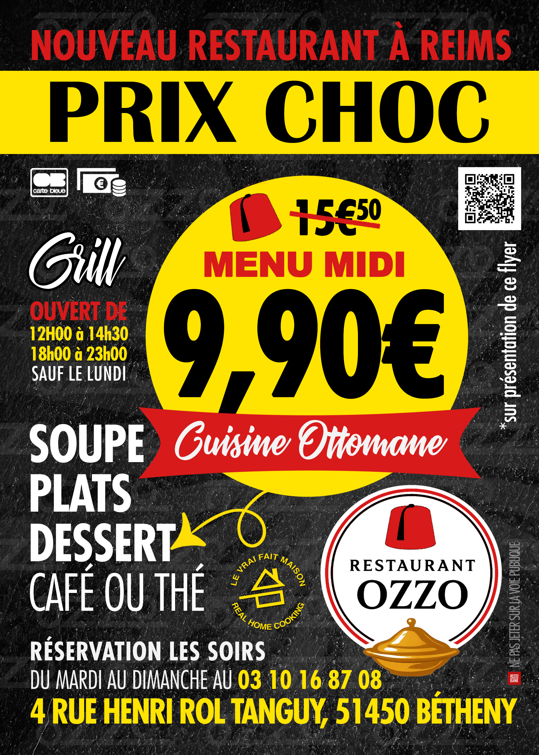 Dépliants A5 & A4 Premium 1000ex — imprimerie professionnelle CHR | Atelier Resto BANK