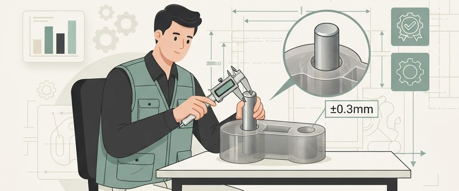 Tolleranze funzionali nella stampa 3D: come progettare componenti che assemblano al primo tentativo