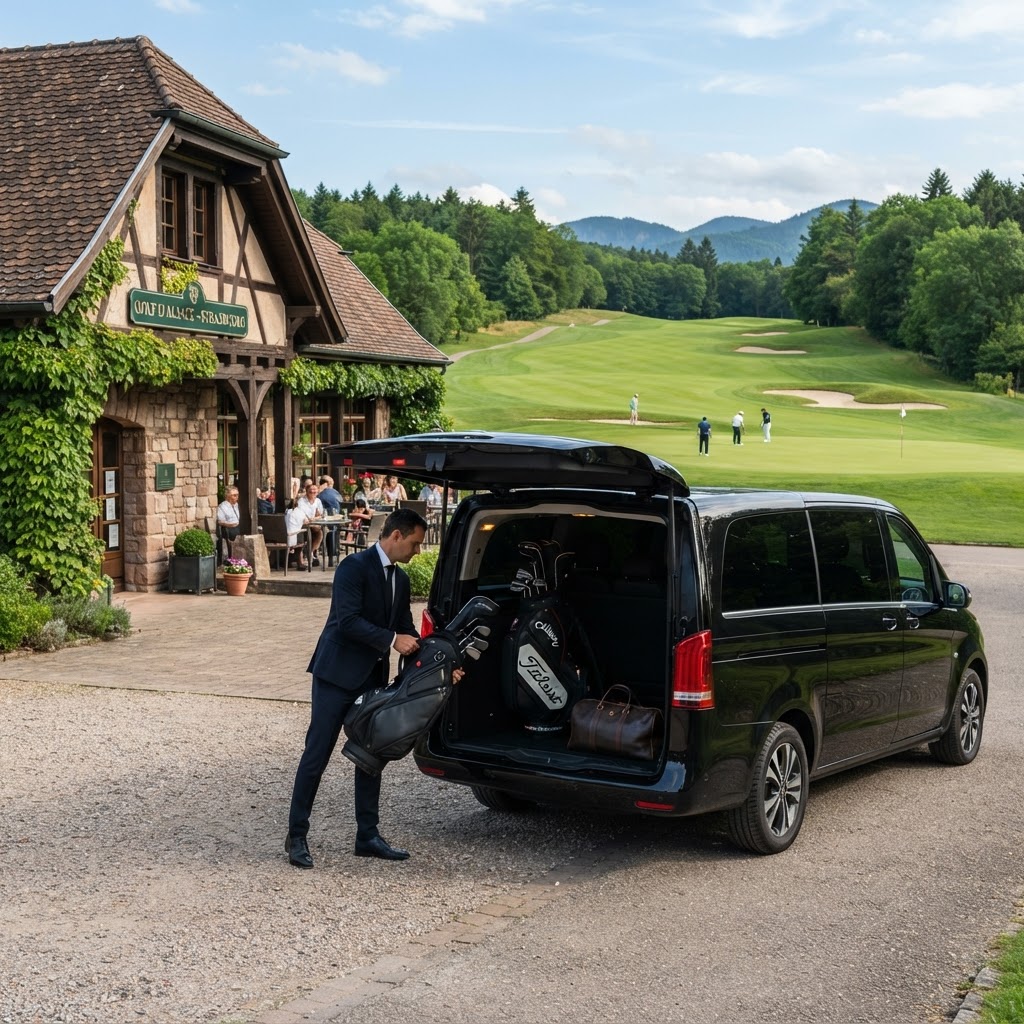 Privéchauffeur voor uw golfdagen en -verblijven in de Elzas en Baden-Württemberg
