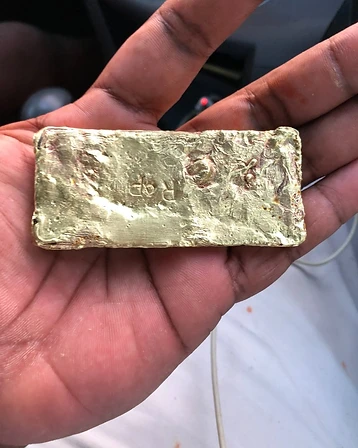 Recovered Gold Ingot — "R P" Signature Pour