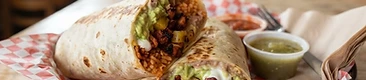 Al Pastor Super Burrito at El Alex