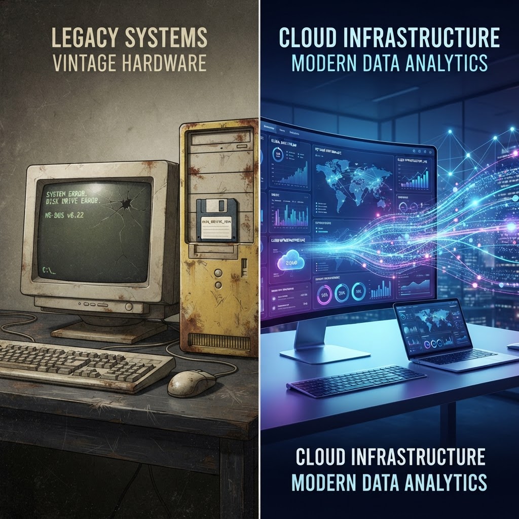 Modern cloud platform versus legacy desktop tooling