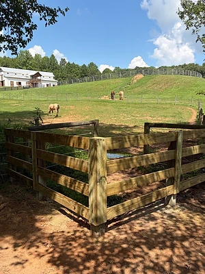 Four-Rail Pasture Corner
