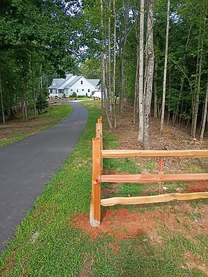 Three-Rail Along the Drive