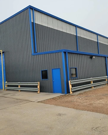 Painted metal commercial building exterior, commercial facility painting in Odessa, TX