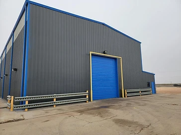 Metal commercial building with freshly painted exterior, commercial exterior painting in Odessa, TX