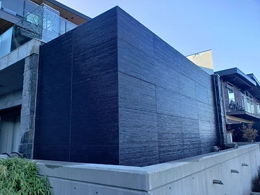 After — restored stone water feature wall