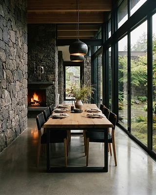Basalt Retreat — dining interior