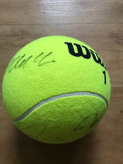 ROGER FEDERER DAVIS CUP SIEG SCHWEIZ 2014 Tennis Ball – Bild 1