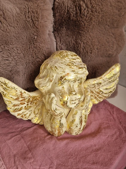 Dekorations Engel (goldfarben) – Bild 1
