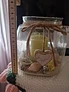 Dekoration Glas mit Kerze Muscheln – Bild 3