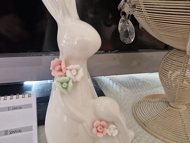 Dekorationshase Porzellan mit Blumen