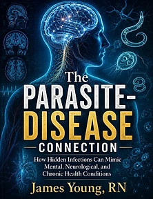 The Parasite-Disease Connection book cover by James Young, RN