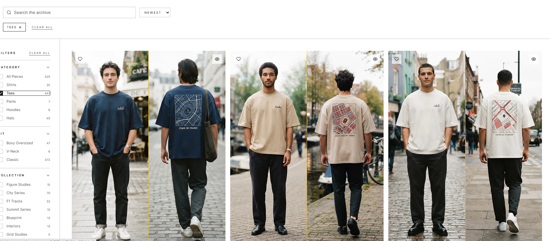 clothing store template preview