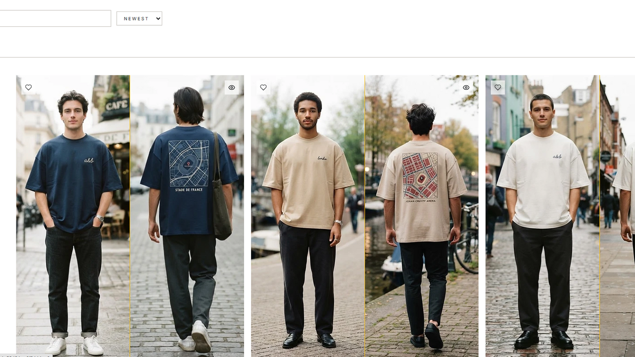 clothing store template preview