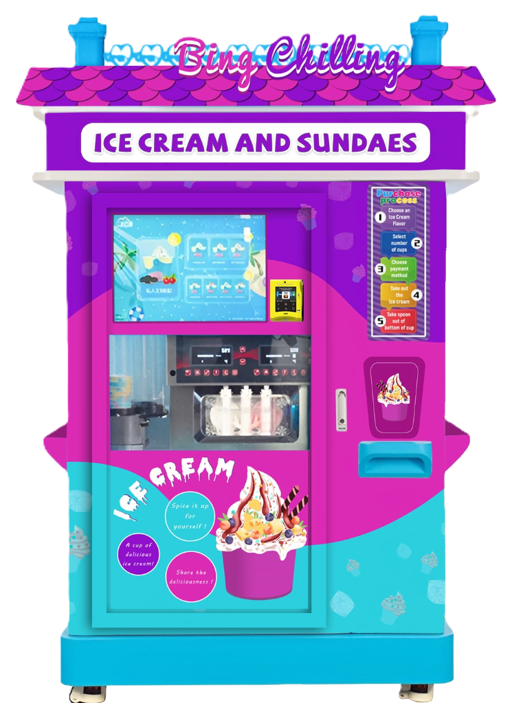 The Bing Chilling soft-serve vending machine