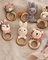 Personalised Wooden Baby Rattle