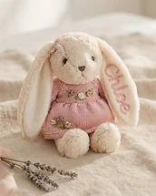 Embroidered Bunny Lovey