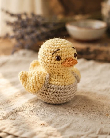 Crochet Pocket Hug — Duck