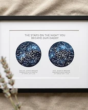 The Night You Became a Dad Star Map