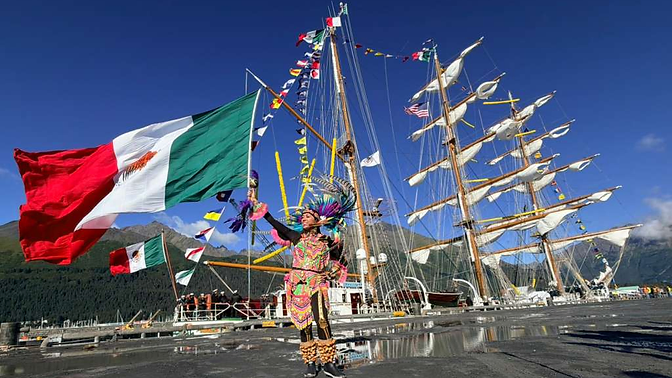 El Buque Escuela Cuauhtémoc llega a Seward, Alaska: México navega llevando cultura, tradición y amistad