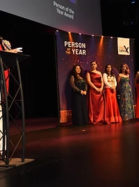 Award ceremony on stage