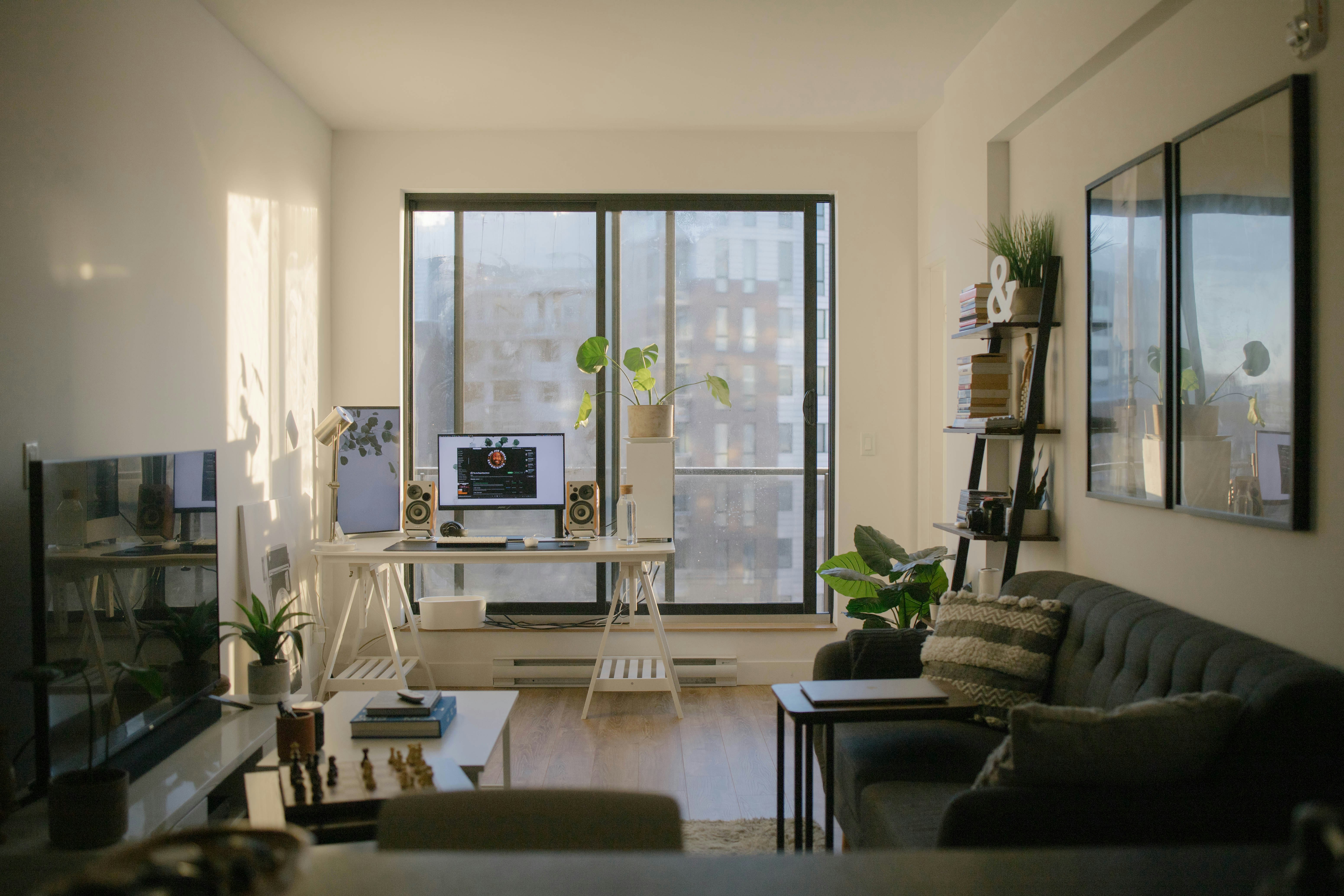 A bright, comfortable apartment living room