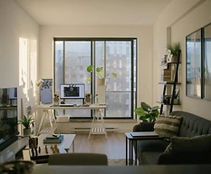 A bright, comfortable apartment living room