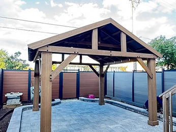 Yardistry 14×12 Wood Pavilion Installation in Scarborough