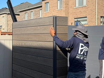 Keter 9×7 shed installed on concrete in Markham, Ontario — photo 2