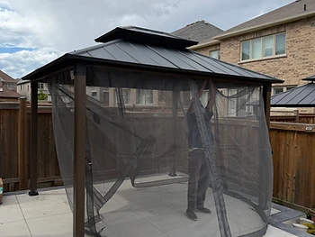 Hampton Bay Winfield 10×12 Gazebo Installation in Brampton