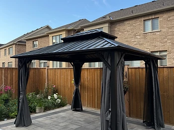 Domi 10×12 Hardtop Metal Gazebo Installation in Etobicoke