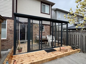 Completed outdoor structure installation by Premier Assembly